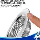 MR.SIGA Kitchen Sink Strainer, Stainless Steel Sink Drain Strainer, Dishwasher Safe, Outer Diameter 4.4 inch/11.2cm, Inner Diameter 3 inch/7.6cm, Pack of 3