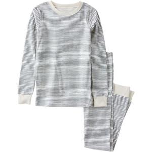 little planet by carter's Neutral 2-piece Pajamas made with Organic Cotton, Painterly Stripe, 8