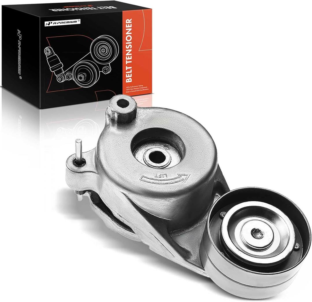 A-Premium Belt Tensioner Assembly with Pulley Compatible with Mercedes-Benz GL320 ML320 R320 2009 GL350 ML350 2010-2012, S350 2012-2013, 3.0L, Replace# 6422000070, 05175588AA