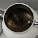 ASCOT Electric Kettle, Stainless Steel Tea Boiler 1.6qt 1500W Retro Tea Heater & Boiling Kettle, Auto Shut-Off and Boil-Dry Protection(White)