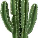 UV-Resistant Artificial Fake Cactus Plants 5ft – Tall Fake Cacti Outdoor Tree with Brown Decorative Planter – Large Faux Tropical Cactus for Indoor & Outdoor Home, Office, or Garden Decor