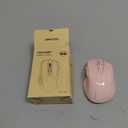 TECKNET Wireless Mouse, 2.4G Ergonomic Optical Mouse, Computer Mouse for Laptop, PC, Computer, Chromebook, Notebook, 6 Buttons, 24 Months Battery Life, 2600 DPI, 5 Adjustment Levels - Pink