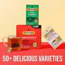 Twinings English Breakfast Black Tea Individually Wrapped Bags, 100 Count (Pack of 1), Smooth, Flavourful, and Robust, Caffeinated, Enjoy Hot or Iced, 100 Teabags (EXP 05/18/28)