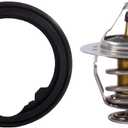 AISIN THH-017 Engine Coolant Thermostat w/Gasket - Compatible with Select Acura CL, Legend, MDX, NSX, RL, TL, TSX, ZDX Honda Accord, Crosstour, Odyssey, Pilot, Prelude, Ridgeline, S2000 Saturn Vue