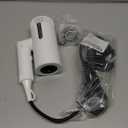 Hair Dryer, High-Speed Ionic Blow Dryer, Powerful 1600 Watt Motor for Fast Drying and Straight & Wavy Hair, Foldable, Lightweight Hairdryer with Magnetic Suction Nozzle for Home Salon Travel (White)