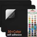 Gheeidau Canvas Repair Patch 911 Inch 3Pcs Waterproof Self-Adhesive Fabric Repair Patch for Tents,Boat Cover,Pop Up Canopy,Patio,Bags,Car Seats,Sofas,Furniture Cover(Black)