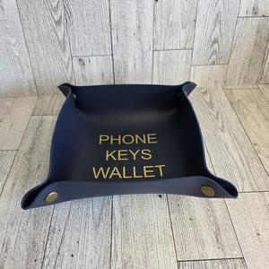 2 x Valet Tray Phone Keys Wallet Coins Organize Essentials Travel Folding Dad Gift