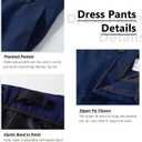 LOPEN STU Boys Suit Size 8 Dress Vest Pants Set Navy Blue Suits for Boys Wedding Easter Halloween Outfit Formal Dress Clothes