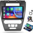 8 CORE 4G+64G Car Radio for Ford Fusion Mondeo Mustang 2009-2012, Wireless Carplay Android Auto Android 13 10.1 Inch IPS Touch Screen Stereo, Bluetooth, GPS, WiFi, SWC, DSP+ Backup Camera