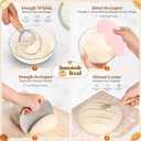 Sourdough Starter Kit, Sourdough Bread Baking Supplies, Sour Dough Starter Kits, Pink Sourdough Kit, Baking Gifts for Women, Bread Proofing Basket, Sour Dough Bread Making Kit Tools Baking Set