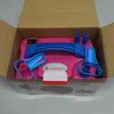 IDAODAN Electric Balloon Pump, Portable Electric Balloon Blower Machine Balloon Air Pump Dual Nozzle Rose Red 110V 600W Balloon Inflator for Party Decorations