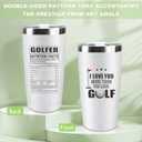 Golf Father's Day Gifts for Dad, 20 Oz Best Dad Golf Coffee Tumbler Cup Stainless Steel Mug with Straw, Lid and Keychain Set for Him Men Husband Boyfriend Father's Day Gift Christmas Gifts