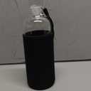 Clear Glass Water Bottles With Time Marker Non-slip Sleeve And Lids, Reusable Glass Drinking Bottles, Drink Water Bottle 26 OzSuitable For Drinks, Juices, Sodas, Coke, As Gifts Etc.(750ml)