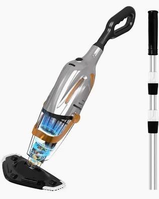 Cordless Pool Vacuum Cleaner, Rechargeable, Handheld Pool Vacuum for Above Ground and Inground Pools, spa hot tub 18.5 GPM Suction 80 Min Run Time