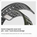 Magnetic Silicone Sport Band for Apple Watch Ultra 1/2/3, Series 4-11 & SE, Adjustable Secure Fit 38mm-49mm for Men and Women