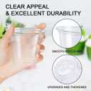 Lamosi 100 Pack 9 oz Clear Plastic Cups, Disposable Cups Wine Cocktail Punch, Sturdy & Food Safe Plastic Cup for Party & Wedding