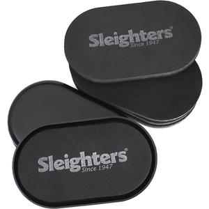 SLEIGHTERS Furniture Sliders - 3.5" x 6" - Reusable Protector Pads for Carpet, Hardwood & Tile Floors - Ruby Sliders for Chair Legs & Heavy Furniture Moving - (4 x Felt Pads / 4 x Plastic Movers)