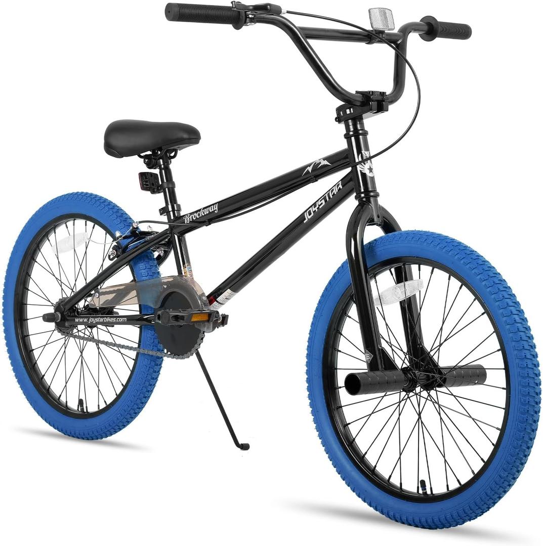 JOYSTAR Brockway Freestyle Kids BMX Bikes 20" 24" Kids Bicycles for 6-14 Years Old Boys Girls and Beginner-Level Riders 2 Pegs Multiple Colors, 20 Inch Wheels