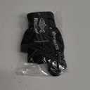 Riverruns Wool Fishing Gloves - Winter Fingerless Knitted Gloves for Men and Women 3-Cut Fingers Warm Gloves for Cold Weather, Fly Fishing, Ice Fishing, Kayaking (S/M, Black)