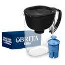Brita Everyday Elite Water Filter Pitcher, Removes 99% of Lead, Includes 1 Filter, 10-Cup Capacity, Black
