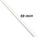 OUERMAMA 150CM Silver Color Magic Appearing Cane Metal Appearing Wand with Video Tutorial Stage Magic Trick