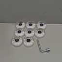Tanzfrosch 8 Pack Roller Skate Wheels with Bearings Installed Quad Light Up Wheels for Double Row Skating and Skateboard 82A