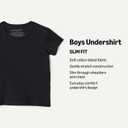 Amazon Essentials Boys' Cotton Jersey Crew Neck Undershirt, Pack of 5