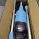 Cordless Pool Vacuum with Telescopic Pole, 26.5 gallons/min Powerful Suction, Handheld Rechargeable Swimming Pool Cleaner with 1H Running Time, Pool Vacuum for Above/In Ground Pools, Spas, Hot Tubs