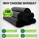 55-60 Gallon Trash Bags | Heavy Duty | 150 Count | Large Black Garbage Bags.