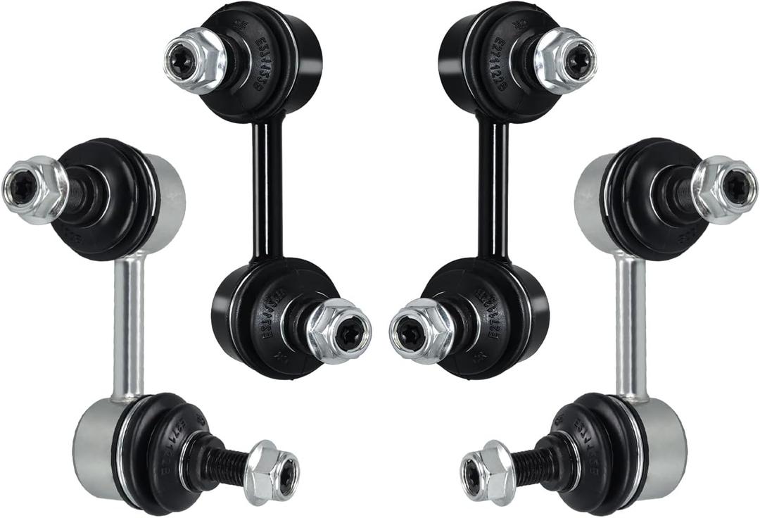Sway Bar Links K750125 K750126 Replacement For Front Rear Stabilizer Sway Bar End Link Kits Compatible With 2006-2011 Honda Civic 2006-2011 Acura CSX K80769 K80768-4 Pcs