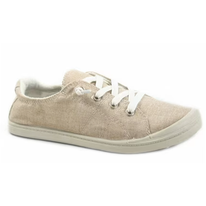 Soda Flat Women Shoes Linen Canvas Slip On Sneakers Lace Up Style Loafers Zig-S 9