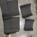 2025 New Version Floor Mats for Tesla Model 3 Highland - Custom Fit All Weather TPE Front & Rear Row Mats, 3-Piece