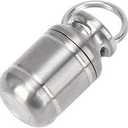 Pill Cases, Portable Alloy Medicine Holder Heat Resistant Waterproof Warehouse Mini Pill Storage Bottle (Small)