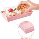 Ocmoiy Charcuterie Boxes with Clear Lids, 50 Pack Pink Bakery Boxes, Cookie Boxes, Small Treat Boxes for Pastry, Sandwich, Cupcakes, Strawberries, Dessert To Go Containers