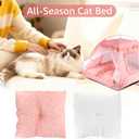 Dog Tent Indoor Cat House Pink Puppy Bed Portable Pet Teepe Princess Dog Camping Tent Outdoor Kitten Houses Cute Bunny Nest Girl Kitty Cave, Medium (15.7"x15.7"x14.6")