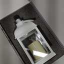 Memorial Lantern with Card - Sympathy Gift for Loss of Mom/Dad/Loved One, Bereavement Keepsake with Flickering Flame, Memory Lamp for Funeral Remembrance or Celebration (White)