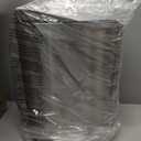 Amazon Basics Smudge Resistant Small Rectangular Trash Can With Soft-Close Foot Pedal, Brushed Stainless Steel, 12L/3.2 Gal, 11.3x9.9x15.1 in, Satin Nickel Finish