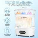 Baby Bottle Sanitizer and Dryer, 4-in-1 Fast Electric Sanitizing & Drying Machine, BPA-Free Food-Grade Material, Fits 6 Bottles/Pacifiers/Teethers, One-Touch Operation for New Parents
