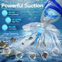 VIVOHOME 1140GPH Handheld Pool Vacuum Cordless Cleaner Powerful 40W Motor Suction Long-Run 75min Battery, 2.6L Visible Filter, Adjustable 8.2FT Pole for Above Ground & In-Ground Pools