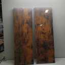 Fun Memories Floating Shelves - 2 Pack 12 Inch Rustic Wooden Wall Shelves - Extra Deeper & Thicker Wall Mounted Storage Shelf for Living Room, Kitchen, Farmhouse - 36" W x 12" D x 1.8" H - Brown