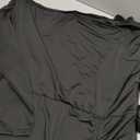 Floerns Women's Plus Size Off The Shoulder Sexy Bodycon Midi Dress Drawstring Slit Hem Long Sleeve Elegant Party Dresses (XX-Large Plus, Black)