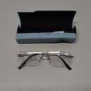 Bifocal Reading Glasses For Women Fashion, Photochromic Rimless Presbyopia Glasses Men-Anti UV/Blue Light +1.50