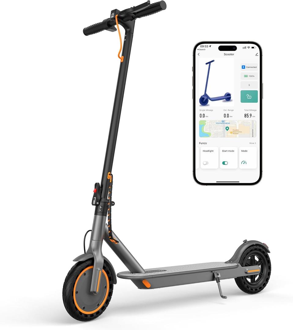 MAXSHOT Electric Scooter for Adults, 8.5/10/14" Tires, 19/22Mph, 350W/500W Motor, 21-28 Miles Range, Folding E-Scooter with Dual Suspension,APP(V1/SPRO/MAX/PRO/X1/X1PRO/PR)