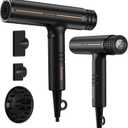 Hair Dryer with Diffuser: Professional High Speed Quiet Ionic Blow Dryer - Intelligent Heat Control - Lightweight Portable Travel & Home for Women & Stylists Frizz Free Styling SGS Certified