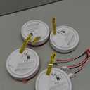 Kidde Hardwired Smoke Detector, AA Battery Backup, Interconnectable, LED Warning Light Indicators, 4 Pack