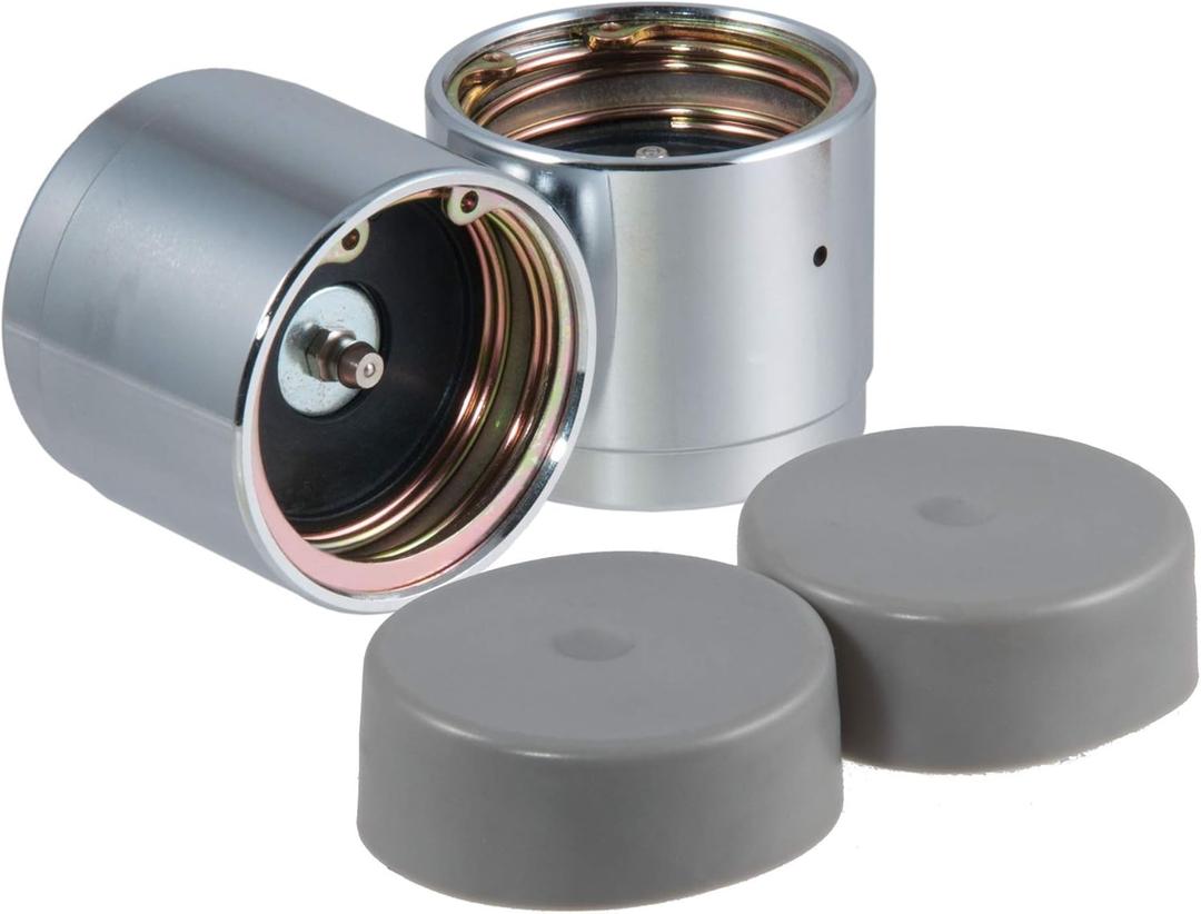 CURT 22232 2.32-Inch Trailer Wheel Bearing Protectors and Dust Covers, 2-Pack