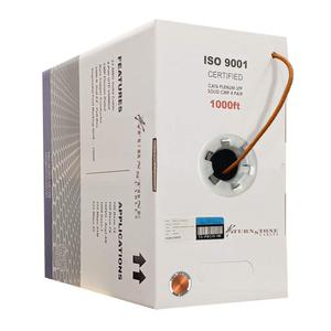 TSCables | Cat6 Plenum (CMP) 1000ft Cable, 23AWG | 100% Solid Bare Copper | 550MHz, PoE++ (4PPoE) | Unshielded Twisted Pair (UTP) Bulk Ethernet Cable, (Orange, 1000ft)