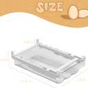 Egg Holder For RefrigeratorMini Fridge Drawer Organizer Egg Storage Bin Clear Egg Tray Clear Plastic Storage Container