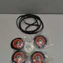 Dryer Repair Kit Drum Roller Pulley Belt Fits For Whirlpool Duet WED8300SW0 WED8300SW1 WED8300SW2 WED9050XW1 WED9150WW1 WED9200SQ0 GEW9250PW1 WED9400SW2 WED5500XW0 WGD9200SQ0 WED9550WW1 WED9150WW0