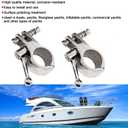 2Pcs Boat Bimini Top Hinged Jaw Slide, Stainless Steel 316 Marine Boat Canopy Tube Clamp Fitting Boat Accessories (Type:with Pin & Cam Clamp Quick Release, 1inch)